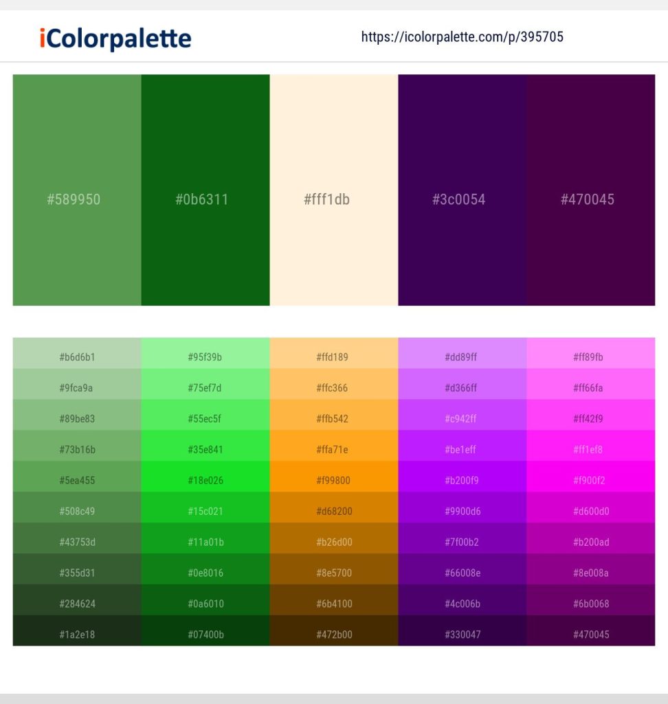 Ideas For Color Combos: What Color Goes With Purple And Green