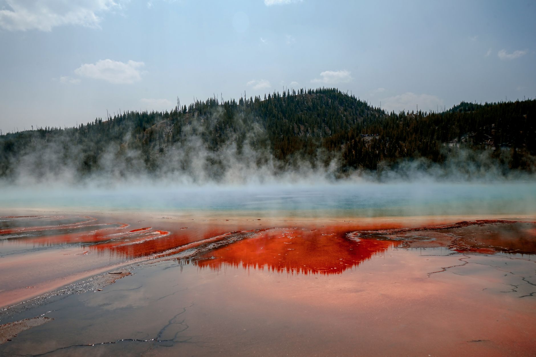 Yellowstone lake sediments reveal real climate changes